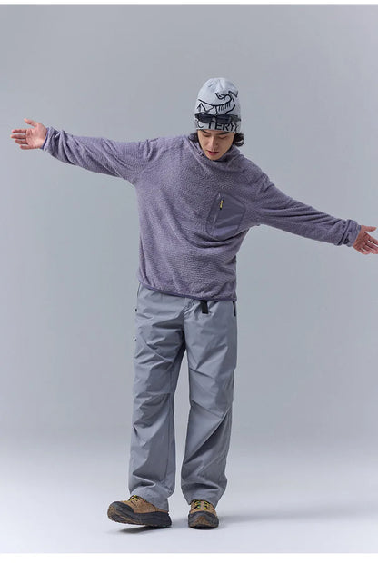 All Season 190g Ultra-light Breathable Thermal Hoodie, Urban Outdoor Techwear Mid-layer with Thumbholes & Zip Pocket