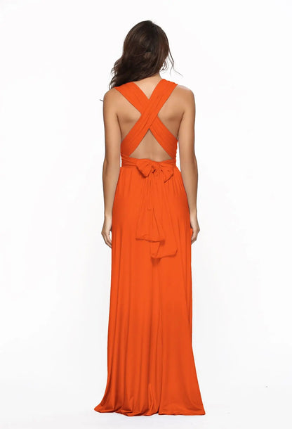 Women Multiway Wrap Convertible Boho Maxi Club Red Dress Bandage Long Dress Party Bridesmaids Infinity Robe Longue Femme