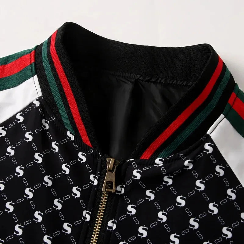 Casual European Style Men's Jacket Baseball Collar All-Match Spring Autumn New Fashion Brand Leisure Upper Body Shirt
