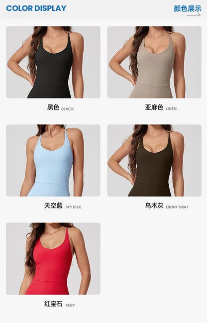 Seamless Yoga Jumpsuit Sets Beautiful Back Tight Hip Lift Trousers Micro Flared Trousers Outdoors Sports Fitness tracksuit Woman