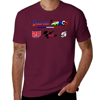 Quartararo x Zarco T-Shirt aesthetic clothes plus size tops vintage clothes cotton graphic tees mens t shirt graphic