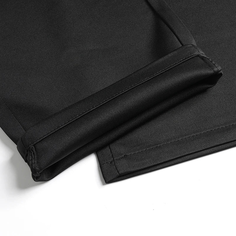 3 PCS Men's Straight Leg Stretch Suit Pants, Business Casual Trousers Combo, Lightweight Breathable All-Season Pants for Men