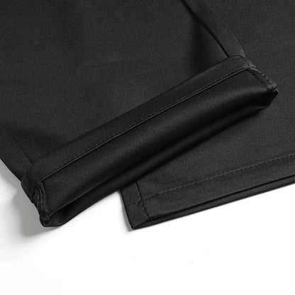3 PCS Men's Straight Leg Stretch Suit Pants, Business Casual Trousers Combo, Lightweight Breathable All-Season Pants for Men