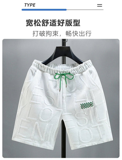 New Fashion knitted Shorts Men Comfortable Elastic Waist Clothing Male Breathable Short Trousers plus size
