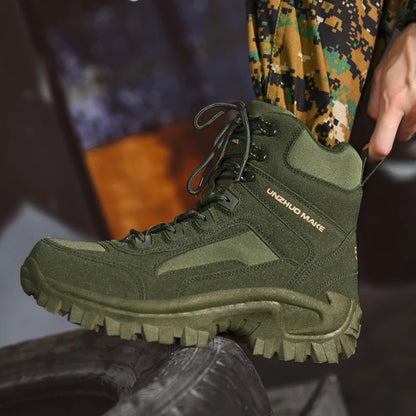 New Men's Boots Tactical Shoes Outdoor Sneakers Hiking Shoes Mountaineering Walking Jogging Ankle Boots Botas Cuturno Masculinas
