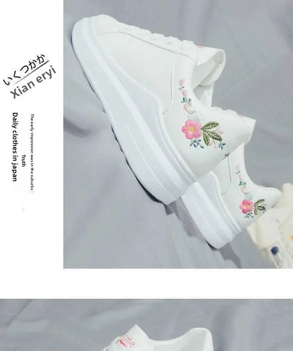 Childs Breathable Leather Panel Shoes Women Solid Color Versatile Kid Shoes Girls Autumn White Shoes Low Top Sports Casual Shoes
