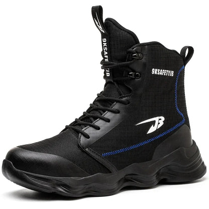 Safety Shoes Men Boots High Top Work Sneakers Steel Toe Cap Anti-smash Puncture-Proof work Boots Indestructible Shoes