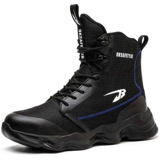 Safety Shoes Men Boots High Top Work Sneakers Steel Toe Cap Anti-smash Puncture-Proof work Boots Indestructible Shoes