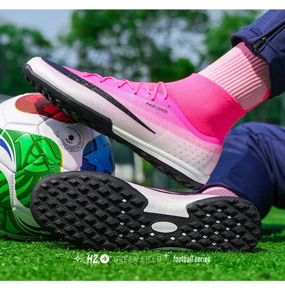 New Men Football Boots Women Professional Soccer Shoes Hot Sale TF/FG Sneakers Unisex High-quality Futsal Cleats Ultralight