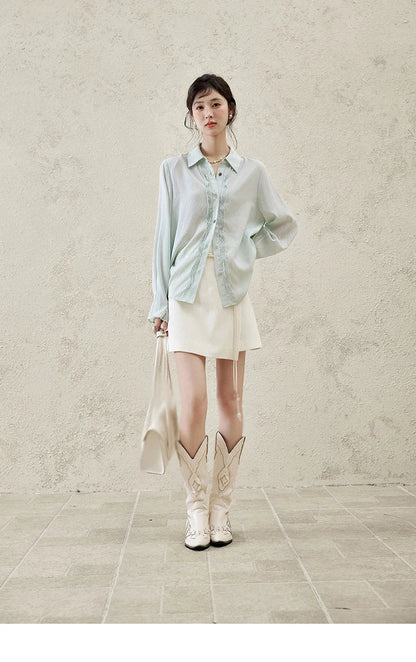 Short Skirt Women 2025 Spring Summer Solid A-line High Waist Slim Skirts Female New Fashion Versatile Clothing MXE12B0655