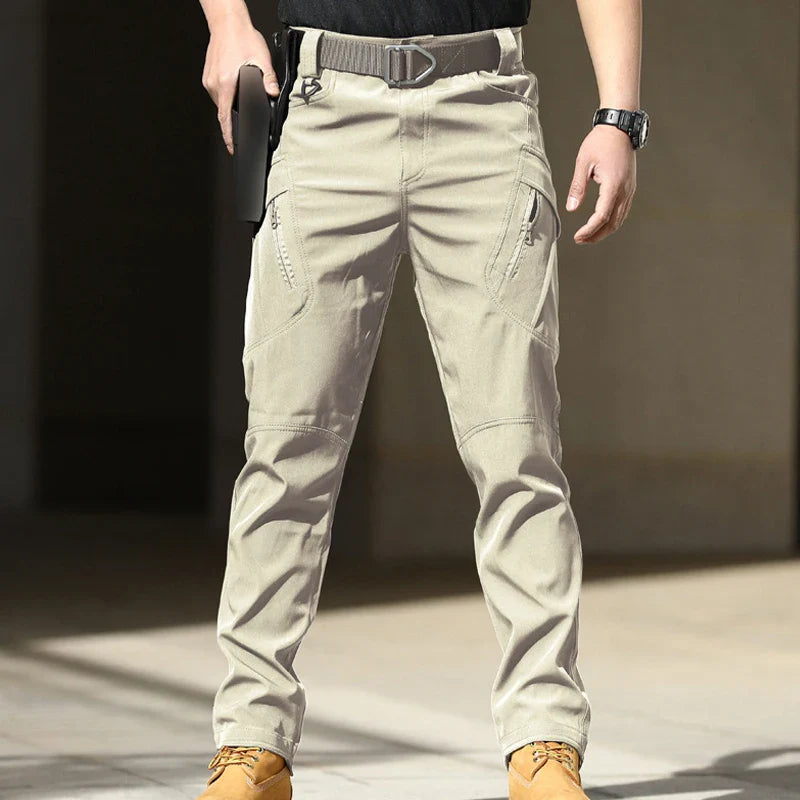 Men Elastic Sharkskin Spring Autumn City Cargo Pants Hiking Camping Climbing Casual Tactical Military Combat Trousers Quick Dry