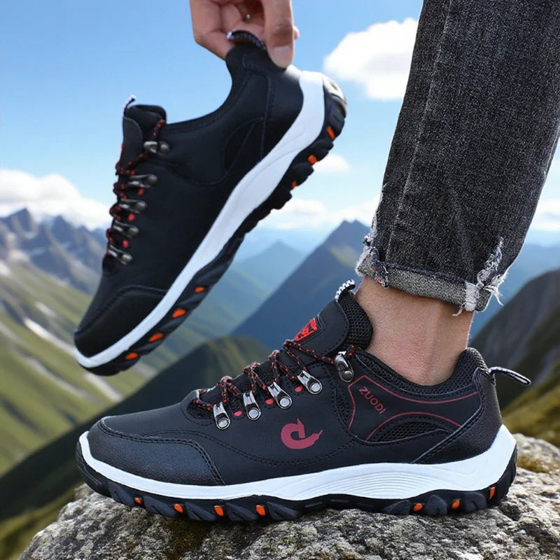 Men's Outdoor Hiking Shoes Lightweight Comfortable Breathable Shoe Waterproof Camping Running Shoes Male Tennis Walking Sneakers