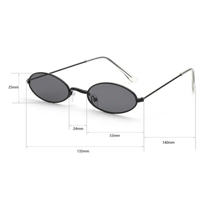 Summer Retro Small Oval Sunglasses Ladies Vintage Shades Cat Eye Sun Glasses Men Women Rectangular Eyeglasses Protection 400UV