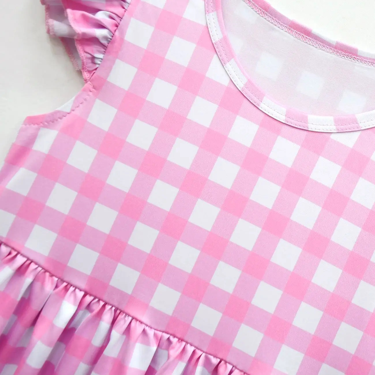 Girl pink plaid skirt Costume Sleeveless Princess Dress for Birthday Kids Children Clothing 2026  carnival Babies Party Dresse