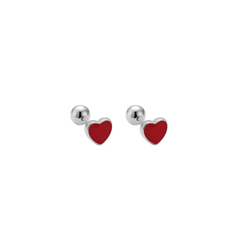 925 Sterling Silver Fashion Simple Golden Flower Beads Small Stud Earrings for Women Teen Piercing Jewelry Accessories