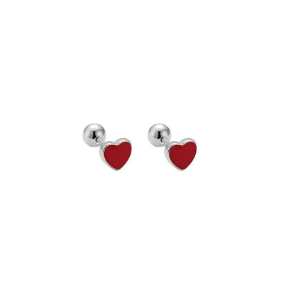 925 Sterling Silver Fashion Simple Golden Flower Beads Small Stud Earrings for Women Teen Piercing Jewelry Accessories