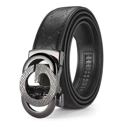 Top-quality cowhide and leather men's belt, fashionable and casual luxury brand jeans belt, multifunctional design men's belt
