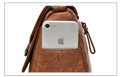 Vintage Soft Leather Femmels' Shoulder Bags Luxury Handbags Women's Packet New Designer Small Crossbody Bag 2024 Sac a Femme