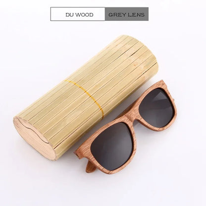 Men bamboo Wood Sunglasses Women Retro Vintage Polarized zebra Wooden Glasses Oculos De Sol Square Summer Goggle paper box