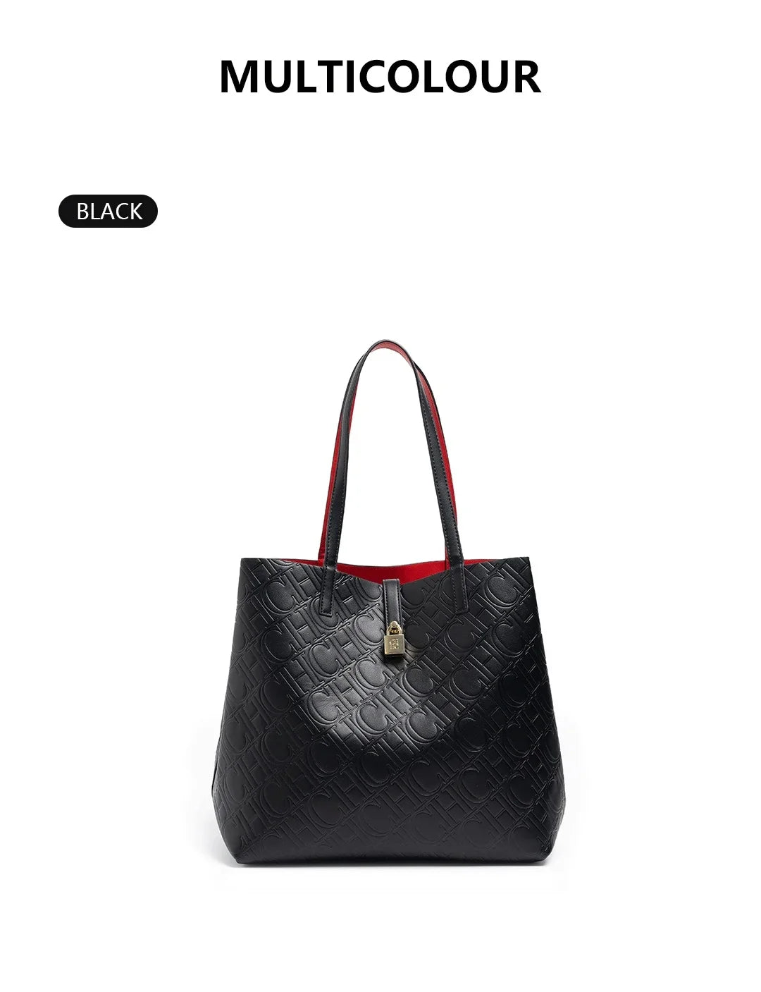 Solid Color Women's Bucket Bag Classic Luxury Letter Printing Simple Commuting Large Capacity Women's Handbag