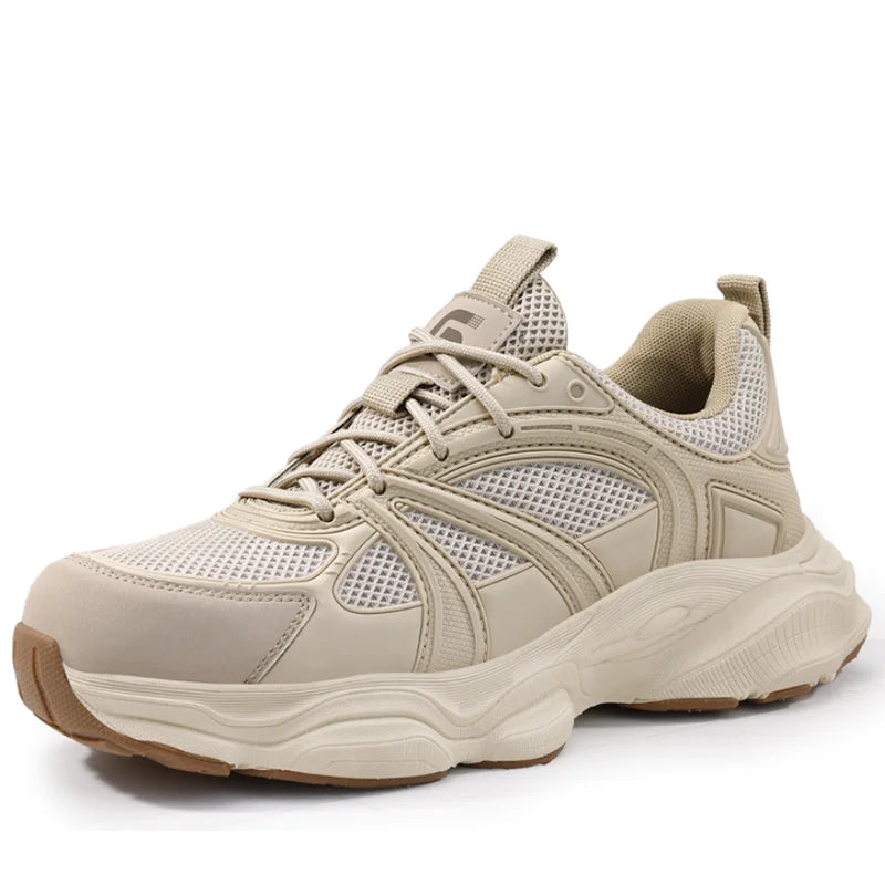 Safety Shoes Men Shoes Breathable Anti Smashing Puncture Comfortable Men's Safety Tennis Steel Toe Cap Puncture