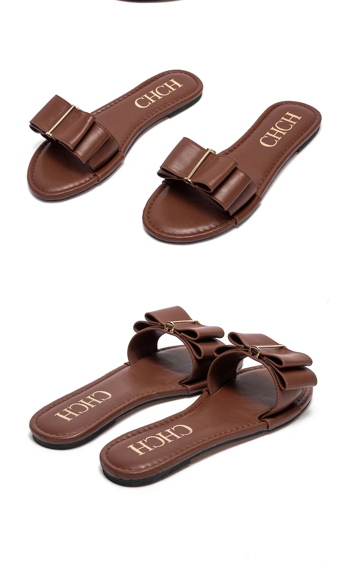 Women's Flat Shoes  New Summer Bow Casual Slippers Black Commuting Woman Shoes