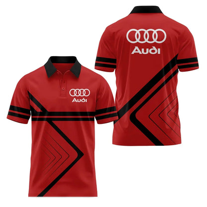 3D Printed Short-Sleeved Polo Shirt Casual High-Quality Sports Fashion T-Shirt with Collar