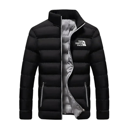 Men's Cotton Jacket Sports Bicycle Printed Street Warm Business Casual Top