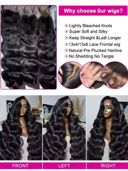 Body Wave 13x6 Hd Lace Frontal Wig Human Hair Glueless Wet And Wavy Wig For Women 13x4 Body Wave Lace Front Human Hair Wigs