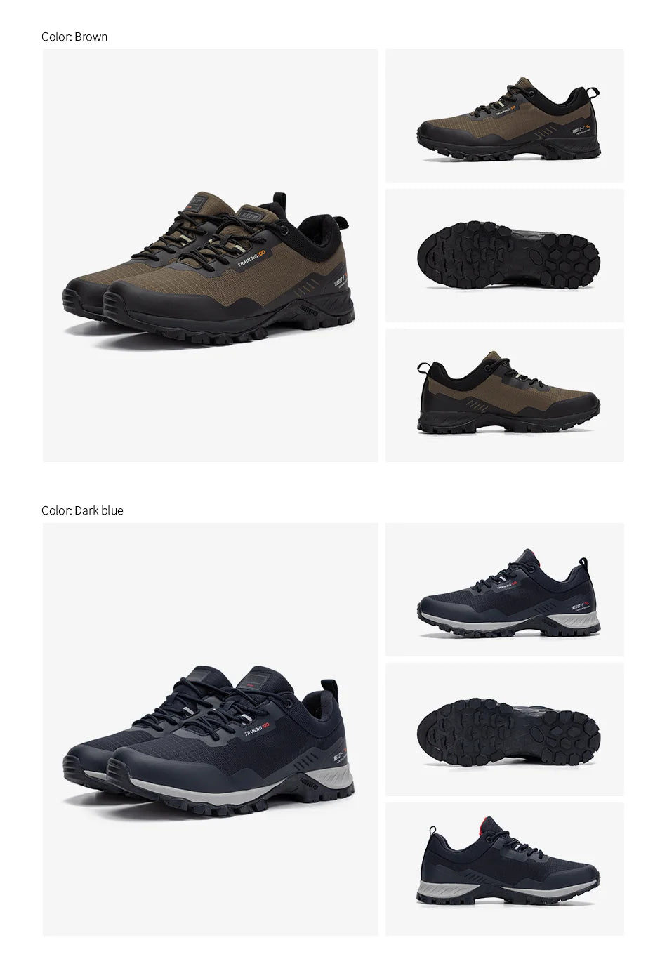 Men Non-Slip Sneakers Wear-Resistant Hiking Shoes Men Anti Splash Water Outdoor Sneakers Male Comfort Walking Shoes