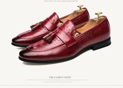 Brand New Mens Casual Shoes Lazy Pointed Leather Shoes Comfortable Sneakers Zapatos De Hombre Snake Skin Dresses 38-47