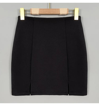 Korean Style 2026 Summer New Slim Comfortable Sexy Mini Skirt Elegant Solid Slim Versatile High Waist Bodycon Skirts for Women