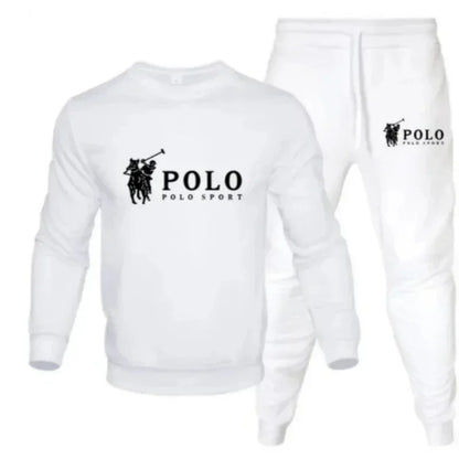 Men's autumn  winter set Round-neck sweatshirt and jogging pants Fashionable outdoor fitness and leisure for autumn and winter
