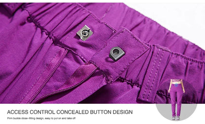 Women Hiking Pants Camping Trekking Running Climbing Mountain Trousers Lightweight Quick Dry Waterproof Summer Pants