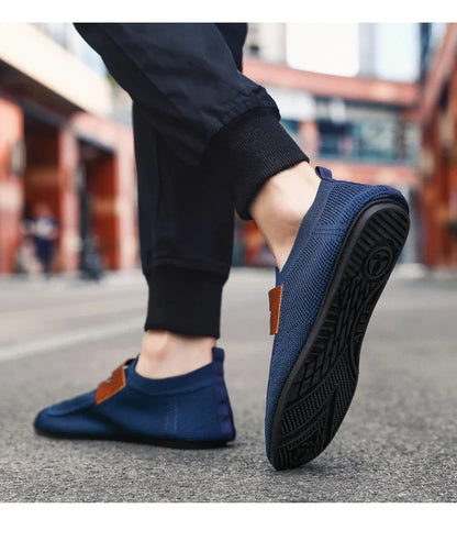 Men's Non Slip Loafers Thin Bottom Breathable Casual Slip on Lightweight Fashion Loafer Comfortable Driving Office Shoes
