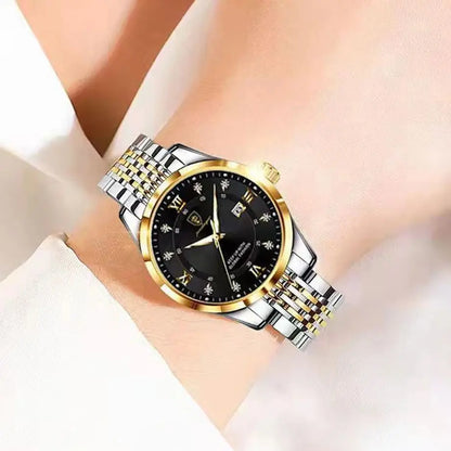 Luxury Woman Watch Waterproof Stainless Steel Luminous Date Ladies Watch Fashion Simple Casual Women’s Quartz Watches