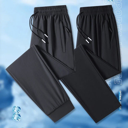 Outdoor Hiking Windproof Breathable Ice Silk Pants for Men Fashionable Trendy Soft Breathable Comfortable Versatile Casual Pants