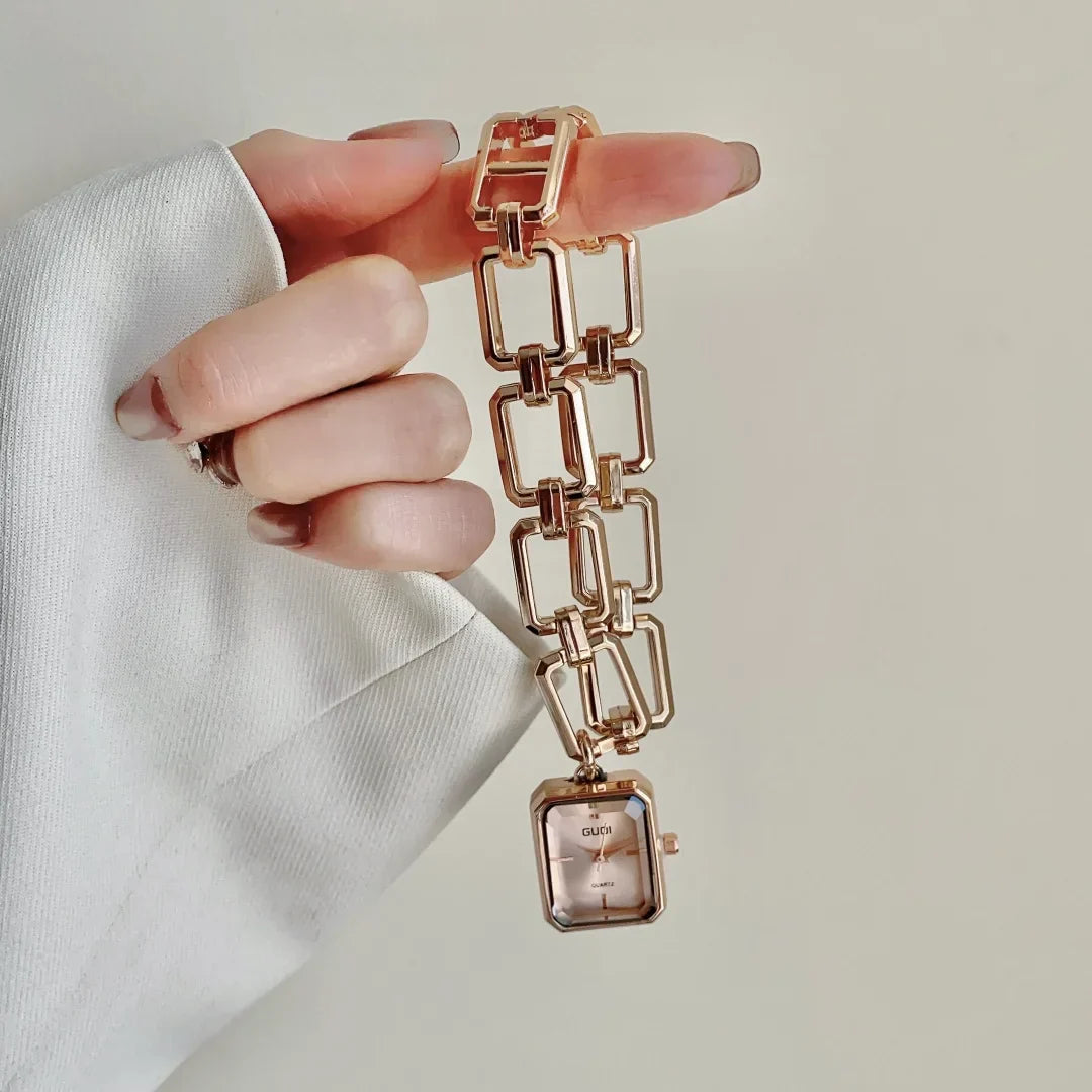 Women Quartz Watch Bracelet Square Dial Quartz Analog Women's Watches Ladies Wristwatch Elegant Female Clock Montre
