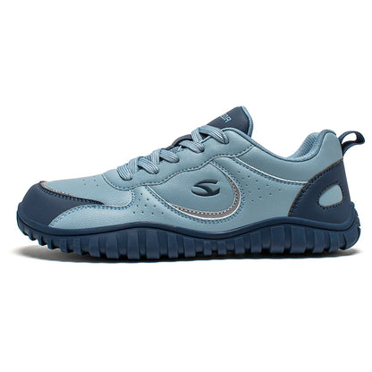 Wide Toe Shoes Unisex Artificial Barefoot Sneakers Casual Lace Up Outdoor Travel Shoes for Women Men