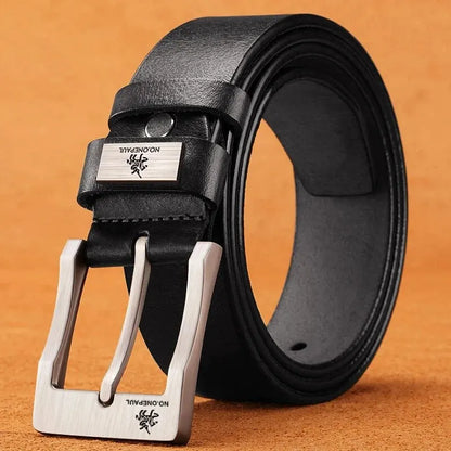 Men's Cow Leather Belts Luxury Strap Male Belts For Fashion Classice Vintage Pin Buckle Men Belt High Quality