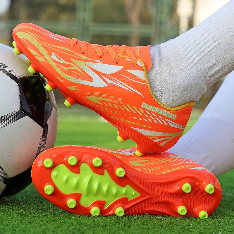 Outdoor Children's Football Shoes Low-cut Kids Soccer Shoes Sports Shoes Comfy Non-Slip Training Shoes For Boys Futsal Sneakers