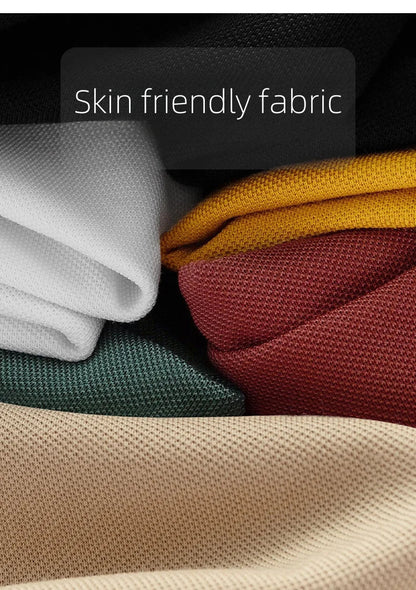 2025 New Summer Men's Business Leisure High end Fashion Boutique Embroidery Original Design Top Short sleeved Polo Shirt