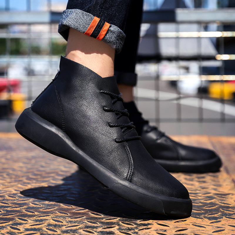 Winter Men Boots High Quanlity Warm Leather Mens Ankle Boots Male Waterproof with Fur Snow Boots Casual Shoes for Men Botas