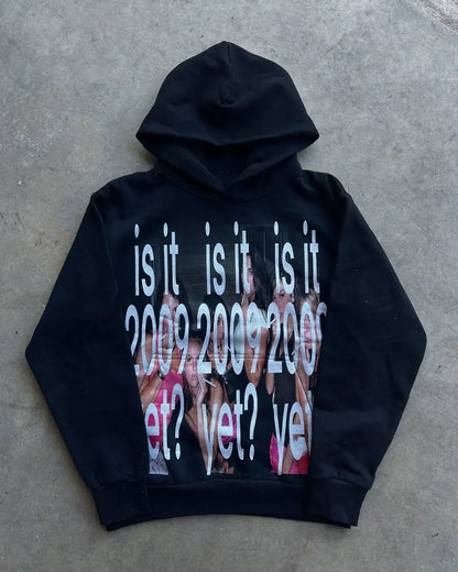 Vintage Style Hoodie Embroidery Print Hoodies Women Grunge Sweatshirt Tops Streetwear Harajuku Gothic Y2k Women Clothing
