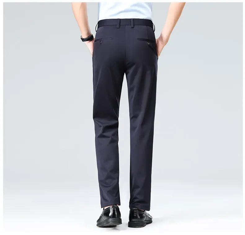 Four-Way Stretch Business Casual Pants for Men, Spring/Autumn Dress Pants, Men's Trousers, Formal Pants, Casual Elastic Dress Pa