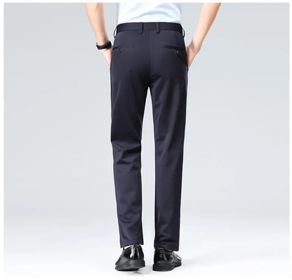 Four-Way Stretch Business Casual Pants for Men, Spring/Autumn Dress Pants, Men's Trousers, Formal Pants, Casual Elastic Dress Pa