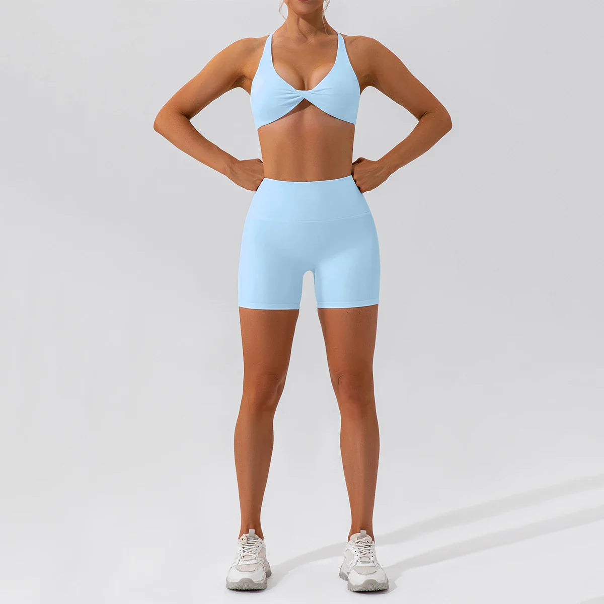 Summer 2PCS Yoga Suit Sports Set Women Quick-Dry Gym Set Women Tracksuit Running Workout Long Sleeve Sports Shirt Yoga Clothing