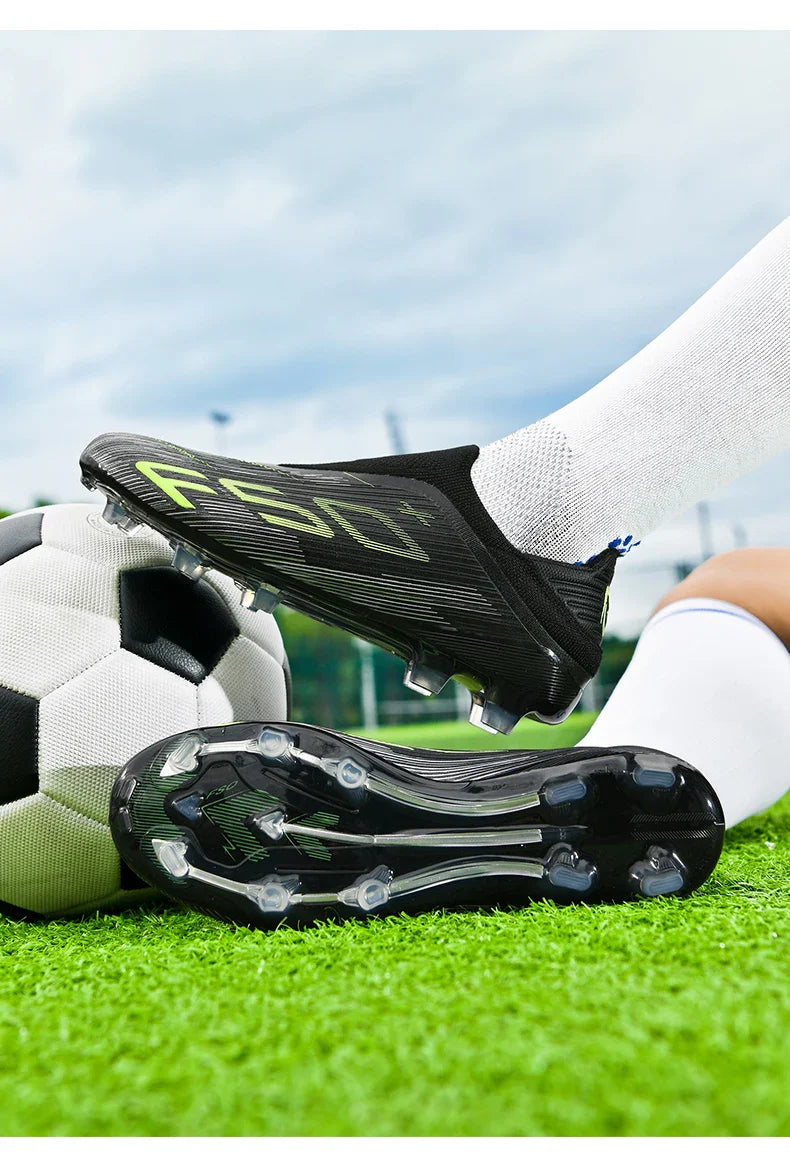 New Men Soccer Shoes Match Football Boots Sneakers Non-Slip Grass Cleats High-quality Futsal Indoor Hot-selling High-top Outdoor