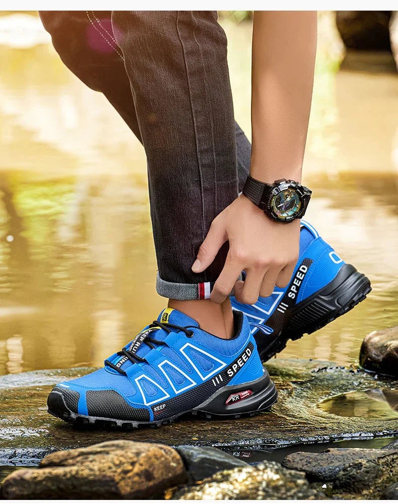 Waterproof Hiking Shoes Men‘s Outdoor Trekking Sneakers Mountain Climbing Camping Trainers Hunting Tactical Boots Bike Shoe Male