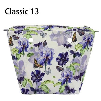 Composite Twill Cloth Waterproof Inner Lining Insert Zipper Pocket for Classic Mini Obag Senior Inner Pocket for O Bag